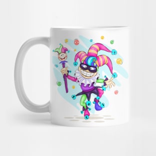 Cheerful cartoon joker Mug